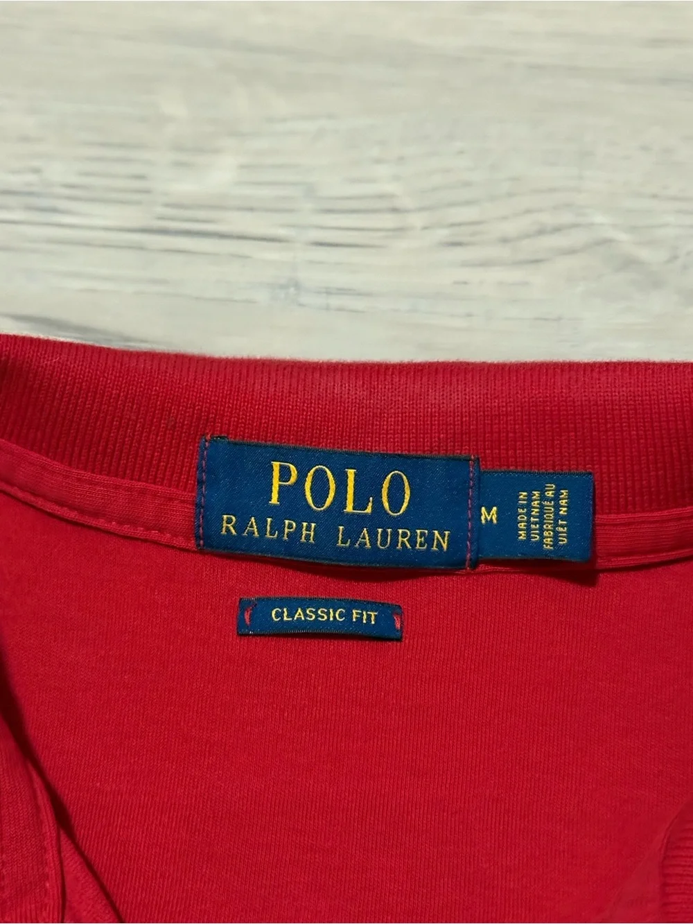 Men’s Ralph Lauren Red Short-Sleeve Polo Shirt size Medium